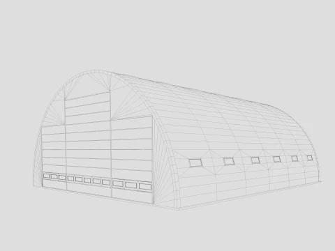 Hangar 3D Modell