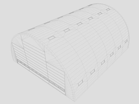 Hangar 3D Modell