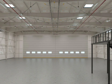 格納庫2 3Dモデル