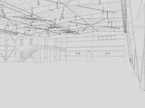 Hangar 2 3D Model