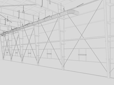 格納庫2 3Dモデル