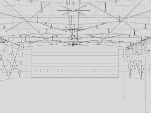Hangar 2 3D Model