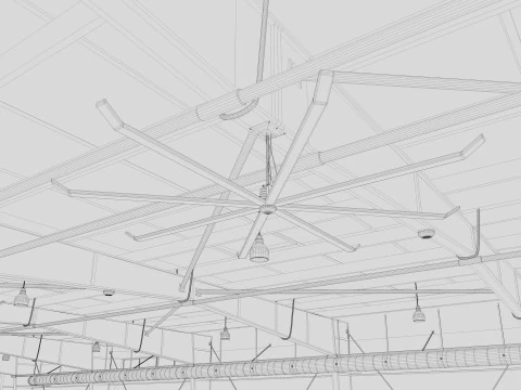 格納庫2 3Dモデル