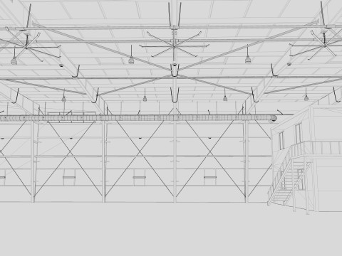 Hangar 2 3D Model
