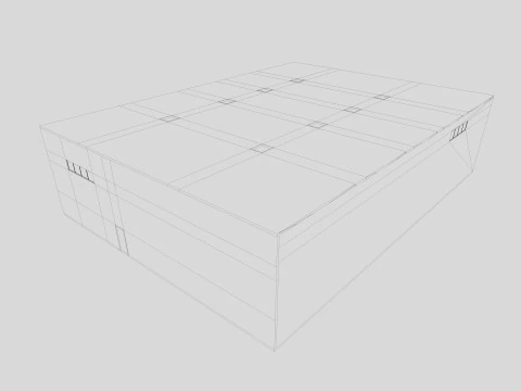 格納庫2 3Dモデル