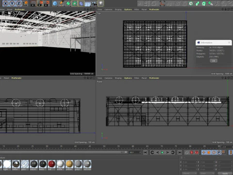 格納庫2 3Dモデル