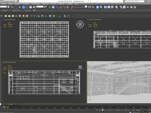格納庫2 3Dモデル