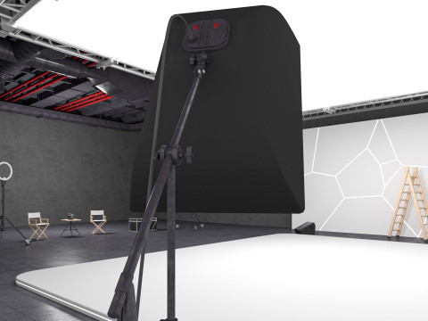 Hangar Photo Studio Scene 3D Model