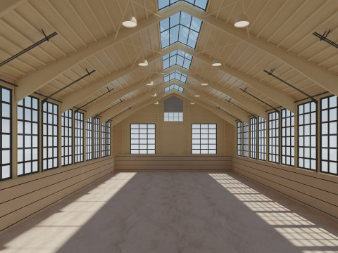 Horse Riding Hall Modelo 3D