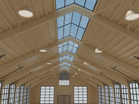 Horse Riding Hall Modelo 3D