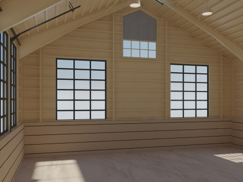 Horse Riding Hall Modelo 3D