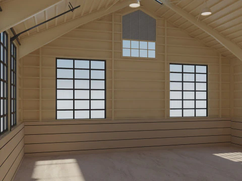 Horse Riding Hall 3D Model