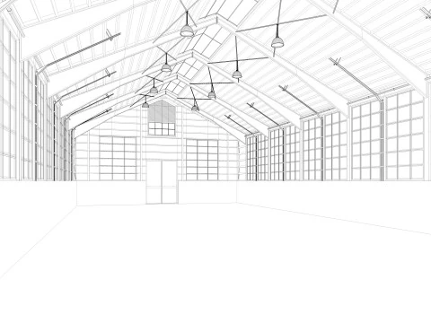 Horse Riding Hall 3D Model