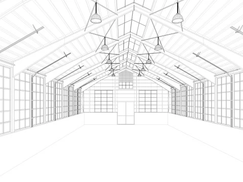 Horse Riding Hall 3D Model