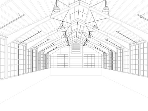 Horse Riding Hall Modelo 3D
