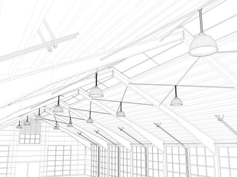 Horse Riding Hall 3D Model