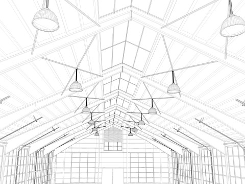 Horse Riding Hall Modelo 3D