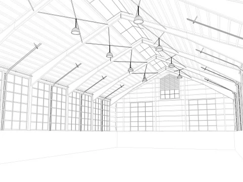Horse Riding Hall 3D Model