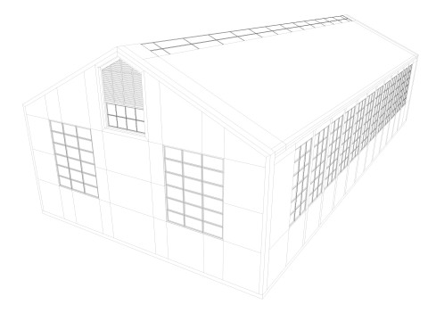 Horse Riding Hall Modelo 3D