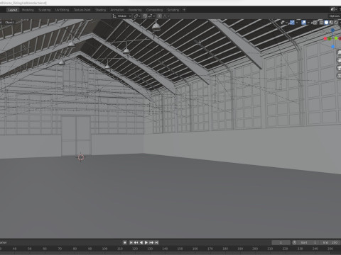 Horse Riding Hall Modelo 3D