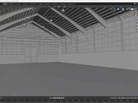 Horse Riding Hall 3D Model
