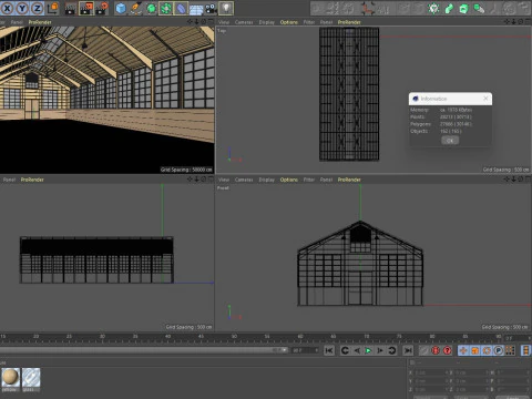 Horse Riding Hall 3D Model