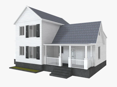 House Collection 12 House Low poly 3D Model