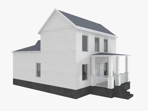 House Collection 12 House Low poly 3D Model