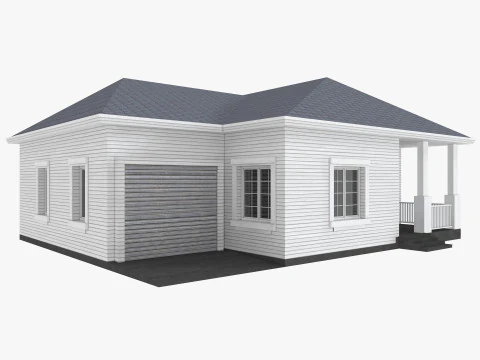 House Collection 12 House Low poly 3D Model