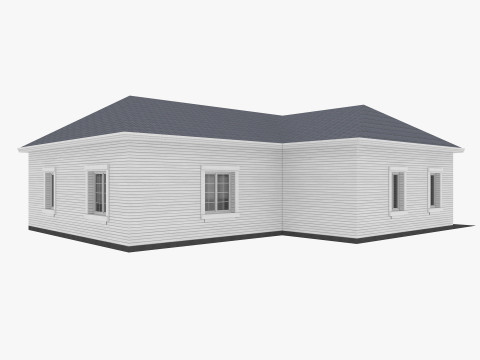 House Collection 12 House Low poly Model 3D