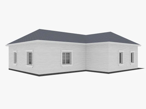 House Collection 12 House Low poly 3D Model