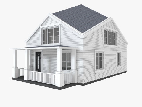 House Collection 12 House Low poly Model 3D