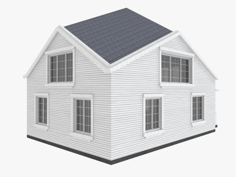 House Collection 12 House Low poly Model 3D
