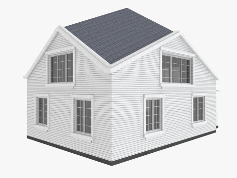 House Collection 12 House Low poly 3D Model