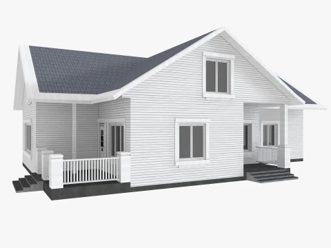House Collection 12 House Low poly 3D Model