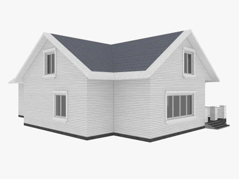 House Collection 12 House Low poly 3D Model