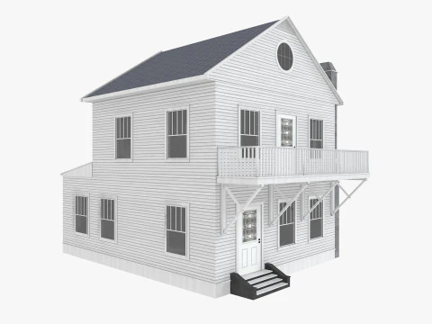 House Collection 12 House Low poly 3D Model