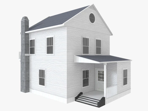 House Collection 12 House Low poly 3D Model
