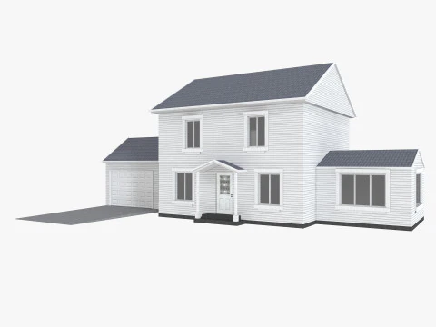 House Collection 12 House Low poly 3D Model