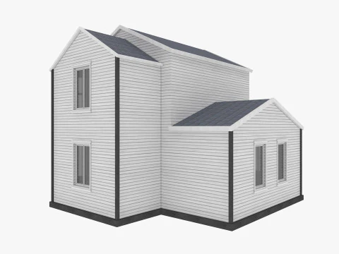 House Collection 12 House Low poly 3D Model