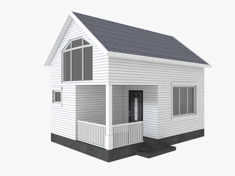 House Collection 12 House Low poly Model 3D