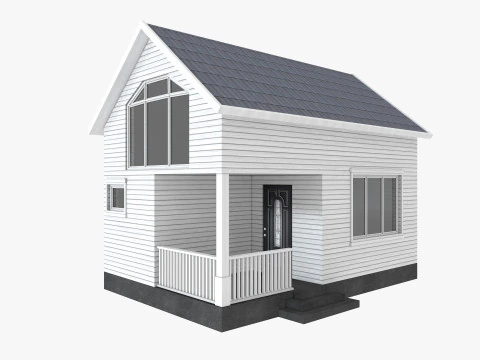 House Collection 12 House Low poly 3D Model