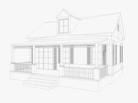 House Collection 12 House Low poly 3D Model