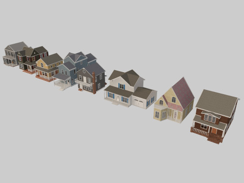 House Collection 2 3D मॉडल