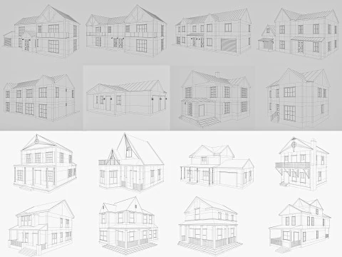 House Collection 3 3D Model
