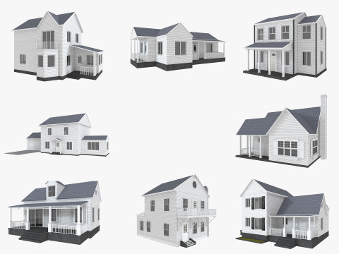 8 House Collection 3Dモデル