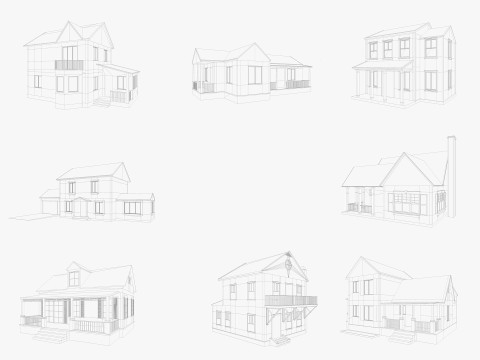 8 House Collection Modèle 3D