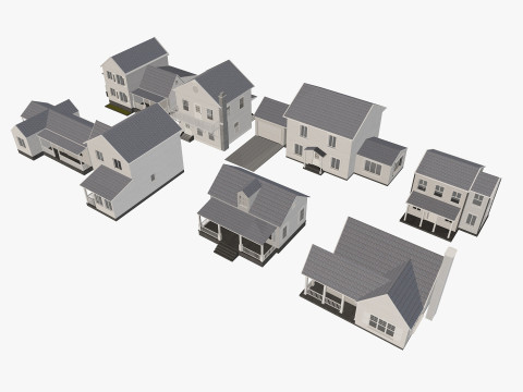 8 House Collection Modèle 3D