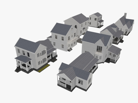 8 House Collection Modèle 3D