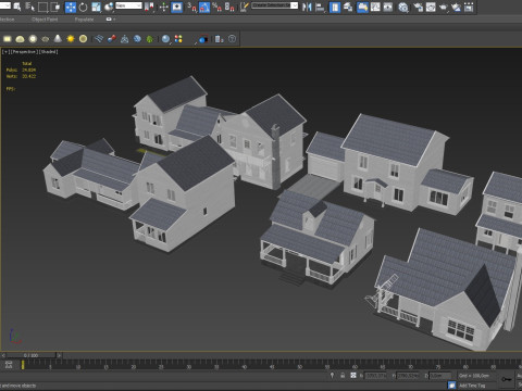 8 House Collection Modèle 3D